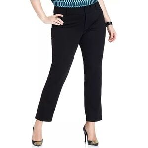 MICHAEL MICHAEL KORS Black Skinny Ankle Ponte Pants